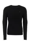 Polo Ralph Lauren Logo-embroidered Cable-knit Jumper In Black