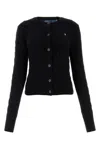 Polo Ralph Lauren Cable-knit Cardigan In Black