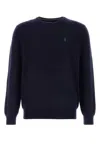 Polo Ralph Lauren Black Wool Sweater In Blue