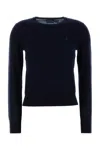 Polo Ralph Lauren Dark Blue Wool Sweater In Blue