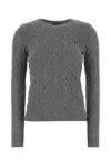 Polo Ralph Lauren Julianna-long Sleeve-pullover In Gray