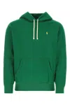 Polo Ralph Lauren Hooded Sweatshirt With Drawstring And Pocket In Green