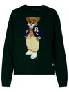 POLO RALPH LAUREN POLO RALPH LAUREN GREEN WOOL BLEND SWEATER