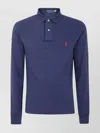 Polo Ralph Lauren Knitwear Long Sleeves Polo Collar In Blue