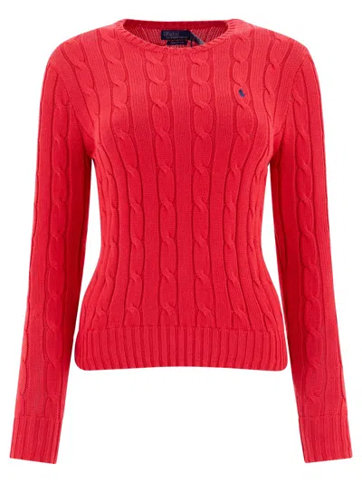 Polo Ralph Lauren Pullover Mit Zopfmuster In Red