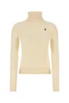 Polo Ralph Lauren Wool And Cashmere Cable-knit Turtleneck Sweater In White