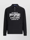 Polo Ralph Lauren Knitwear With Ribbed Cuffs And Embroidered Patch In Black