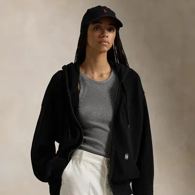 Polo Ralph Lauren La28 Olympic Oversize Zip Hoodie In Polo Black