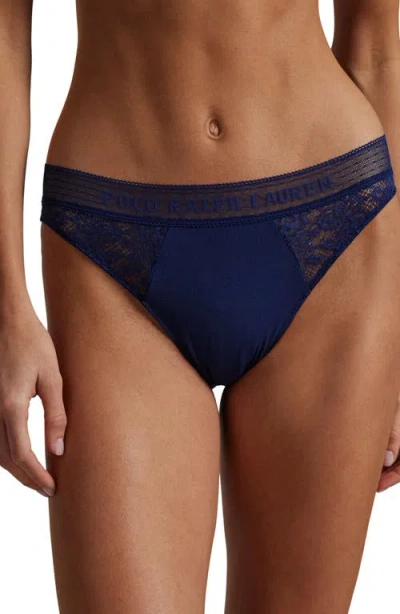 POLO RALPH LAUREN POLO RALPH LAUREN LACE & STRETCH COTTON RIB BIKINI