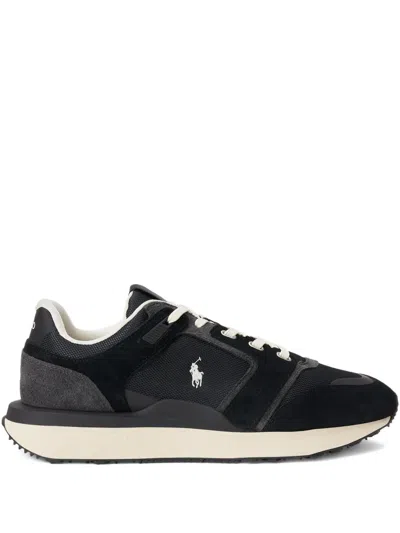Polo Ralph Lauren Lace-up Sneakers In Black