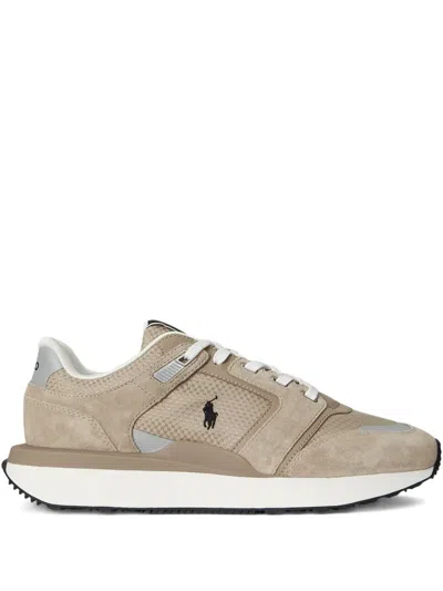 Polo Ralph Lauren Lace-up Suede-leather Sneakers In Brown