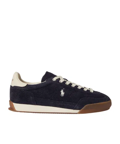Polo Ralph Lauren Lace-up Casual Sneakers In Black