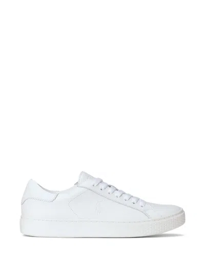 Polo Ralph Lauren Lace-up Sneakers In White