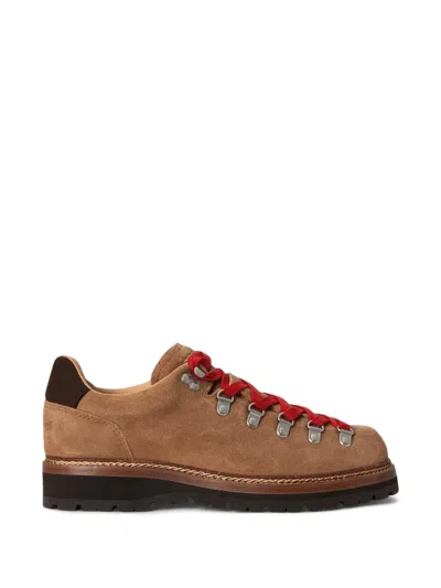 Polo Ralph Lauren Logo-debossed Suede Hiking Boots In Multi