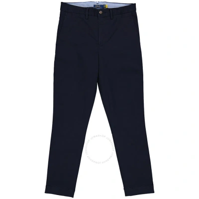 Polo Ralph Lauren Ladies Navy Stretch Chino Skinny Pants In Blue