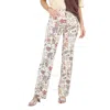Polo Ralph Lauren Ladies Stretch-cotton Floral Print Jenn Flare Jean