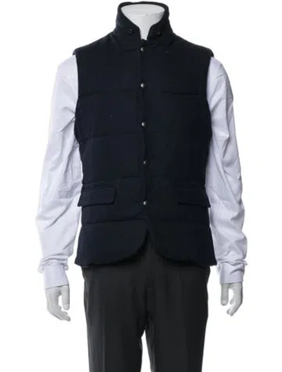 Pre-owned Polo Ralph Lauren Lambswool Vest In Black
