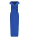Polo Ralph Lauren Maxi Sheath Dress In New Sapphire