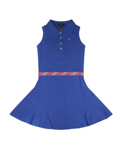 Polo Ralph Lauren Lapel Dress In Blue