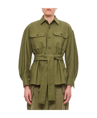 Polo Ralph Lauren Lapel Shirt In Green