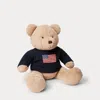 Polo Ralph Lauren Babies' Large Flag-sweater Polo Bear In Black