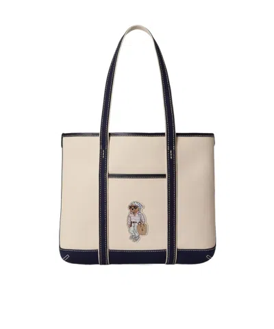 Polo Ralph Lauren Large-capacity Tote Bag In Brown