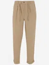 Polo Ralph Lauren Lateef Slim Tapered Fit Linen Pants In Brown