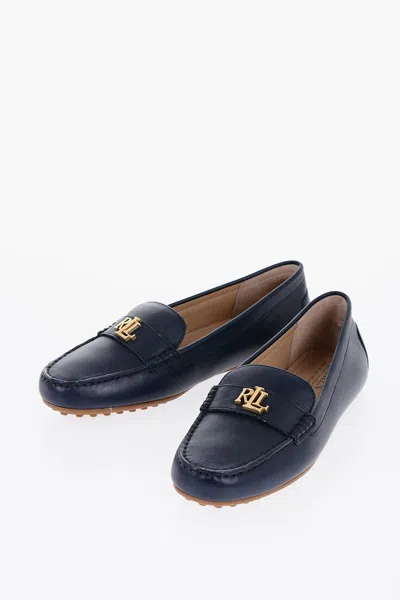Polo Ralph Lauren Barnsbury Leather Loafers In Blue