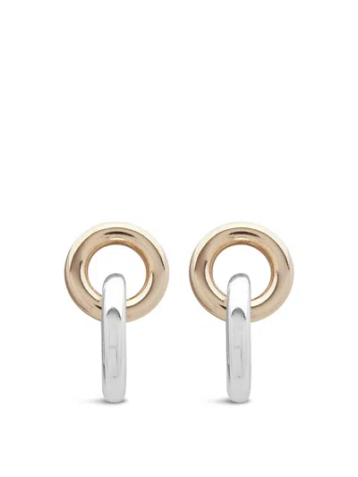 Polo Ralph Lauren Lauren Ralph Lauren Circle Link Drop Earrings In Two Tone
