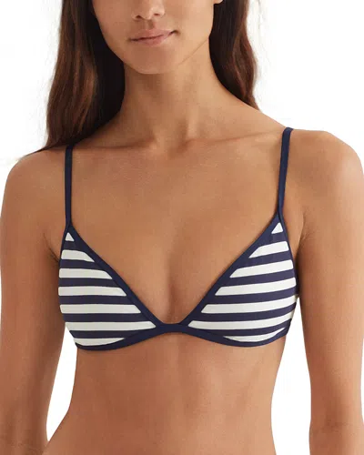 POLO RALPH LAUREN LAUREN RALPH LAUREN TIPPED BRALETTE BIKINI TOP