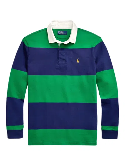 Polo Ralph Lauren Lauren Striped Long-sleeves Polo Shirt In Multi