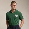 Polo Ralph Lauren Polo  Ralph Lauren Lauren Yankees Polo Shirt In Green