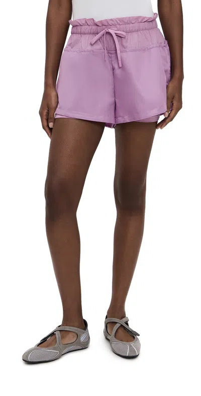 Polo Ralph Lauren Layered Drawstring Shorts Light Mauve In Purple