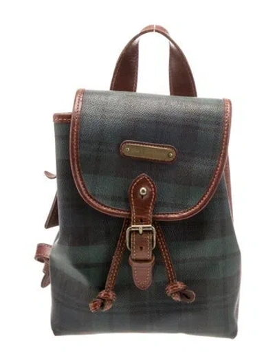 Pre-owned Polo Ralph Lauren Leather Backpack In Multi