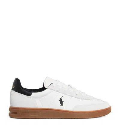 Polo Ralph Lauren Bedford Gum Sole Sneakers In Black