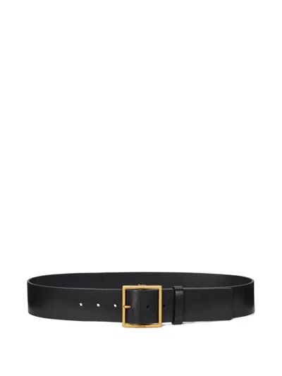 Polo Ralph Lauren Leather Belt In Black