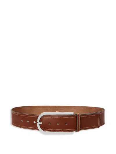 Polo Ralph Lauren Leather Belt In Brown