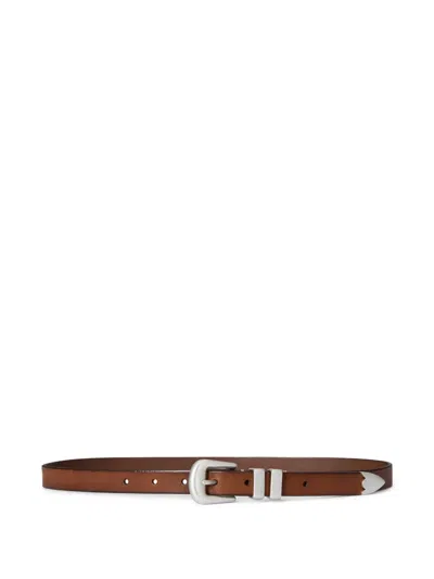 Polo Ralph Lauren Leather Belt In Brown