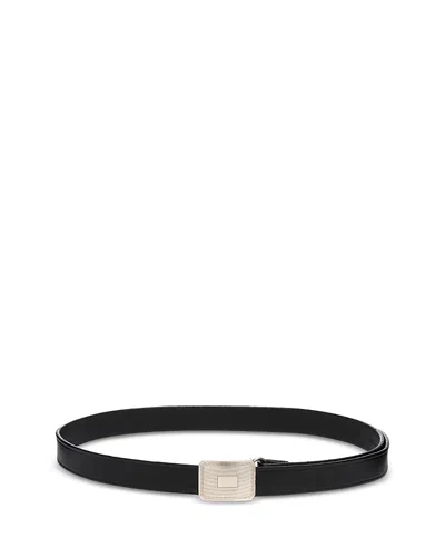 Polo Ralph Lauren Leather Belt In Black