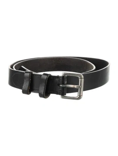 Pre-owned Polo Ralph Lauren Leather Belt In Black