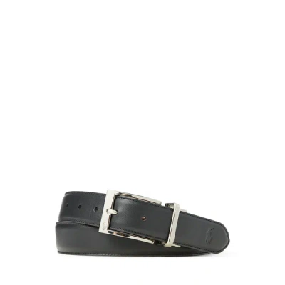 Polo Ralph Lauren Leather Belt In Black