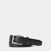 Polo Ralph Lauren Leather Belt In Black