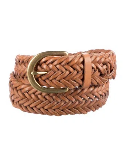 Pre-owned Polo Ralph Lauren Leather Belt In Brown
