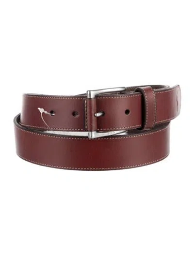 Pre-owned Polo Ralph Lauren Leather Belt In Brown