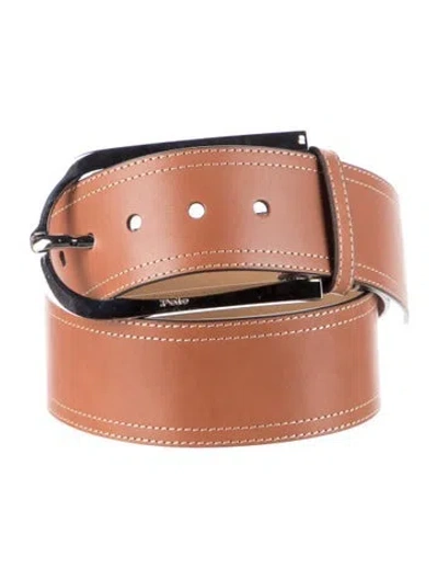 Pre-owned Polo Ralph Lauren Leather Belt In Brown