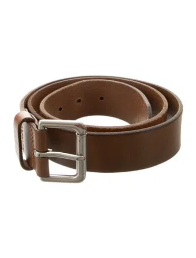 Pre-owned Polo Ralph Lauren Leather Belt In Brown