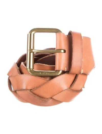 Pre-owned Polo Ralph Lauren Leather Belt In Brown
