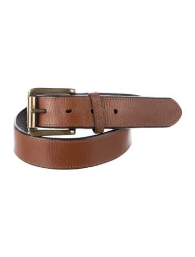 Pre-owned Polo Ralph Lauren Leather Belt In Brown