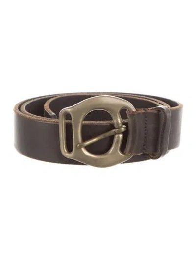 Pre-owned Polo Ralph Lauren Leather Belt In Brown