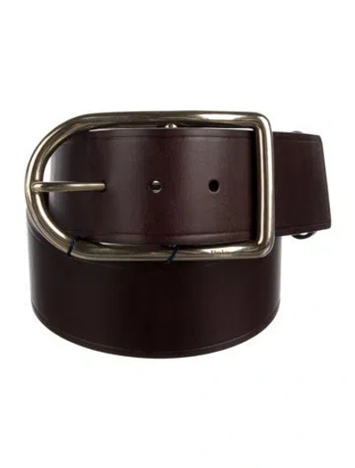 Pre-owned Polo Ralph Lauren Leather Belt In Brown